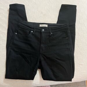 Madewell Black 9” High-Rise Skinny Jeans